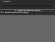 Tablet Screenshot of csslib.com